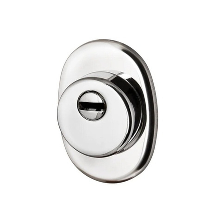 Броненакладка врезная, на цилиндровый механизм, хром