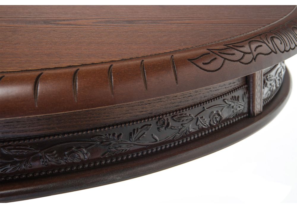 Журнальный столик Бернард орех с коричневой патиной