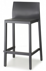 Стул полубарный пластиковый Scab Design Kate, антрацит