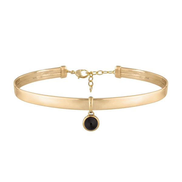 Чокер Possebon Black Agate B0112.4 BW/G