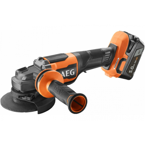 Углошлифмашина аккумуляторная AEG BEWS18-125BLPX2-502C 4935480858 125 мм