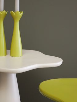 Подсвечник Laminaria, 23 см, лайм