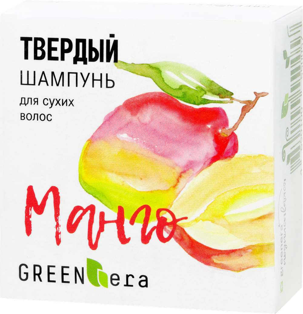 Green Era Твёрдый шампунь Манго, 55 г