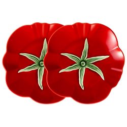 НАБОР ТАРЕЛОК ОБЕДЕННЫХ LEFARD "TOMATO" 26,5Х26 СМ/2 ШТ