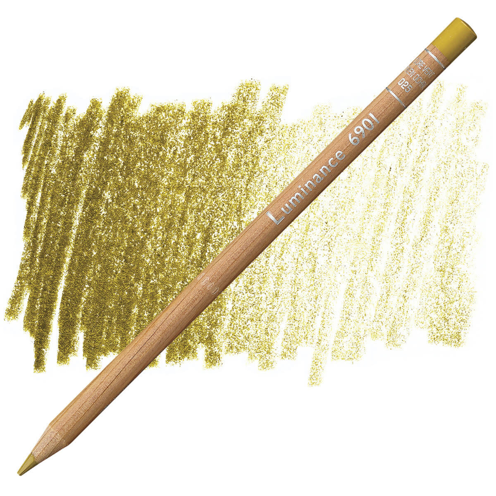 Caran d'Ache Luminance 6901. 025 Green ochre