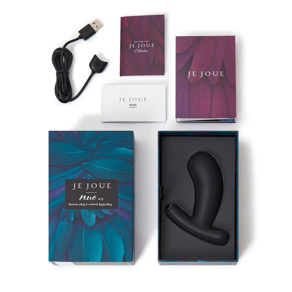 Черный вибромассажер простаты Nuo Vibrating Butt Plug - 10 см. (Цвет: черный)