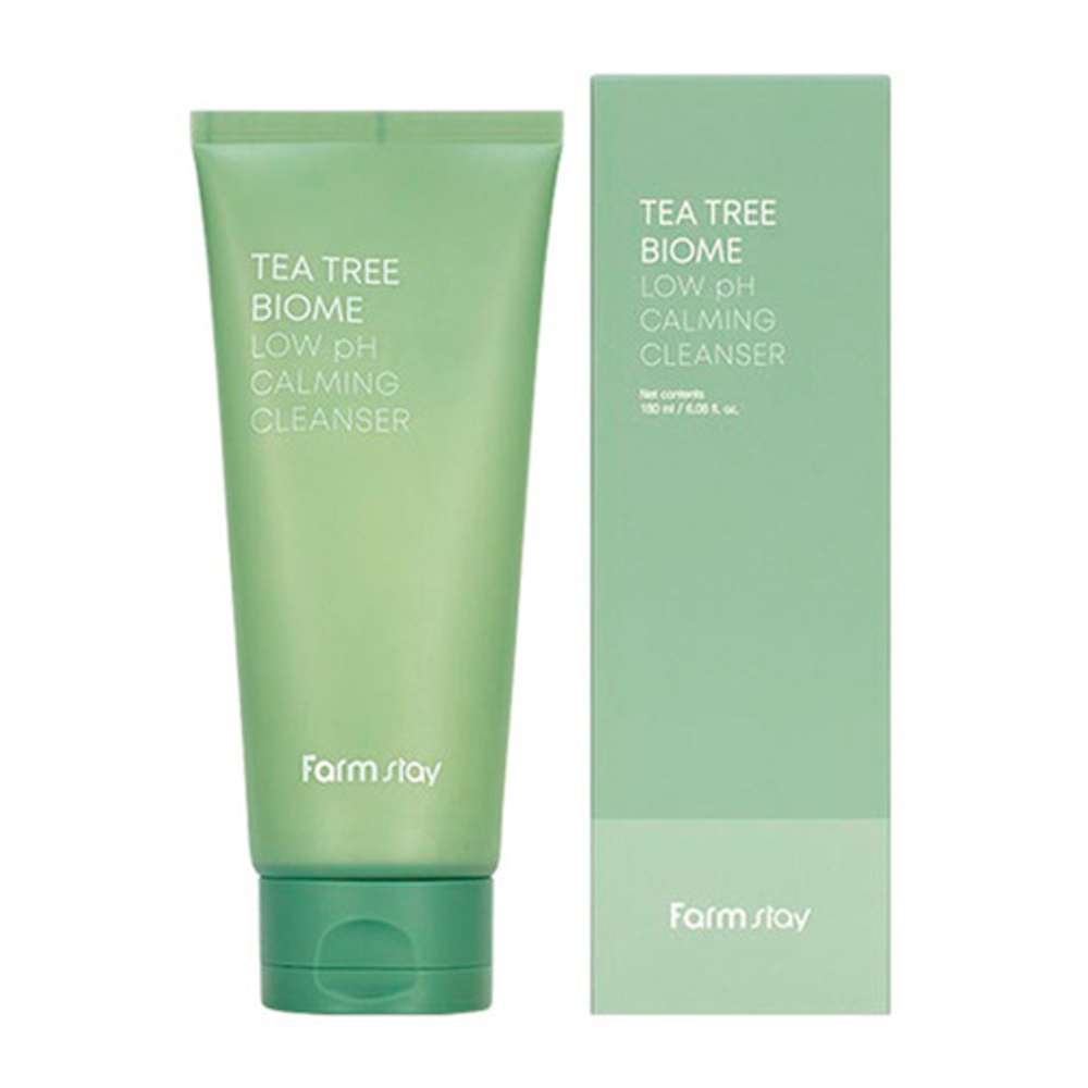 FarmStay Успокаивающая пенка для чувствительной кожи - Tea Tree Biome Low pH Calming Cleanser, 180мл