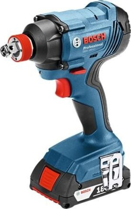Гайковерт аккумуляторный BOSCH GDX 180 LI  ударный 0615990K9W 2х3,0Ач, кейс