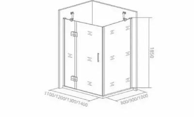 Душевой уголок Bas Saturn WTW 130*80*185 R