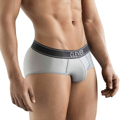 Серые мужские трусы-брифы Clever Natura Piping Brief