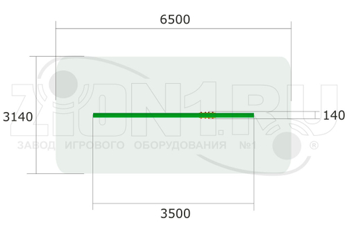 Бум детский с наклонной доской