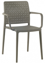 Кресло пластиковое Papatya Fame-K, тортора