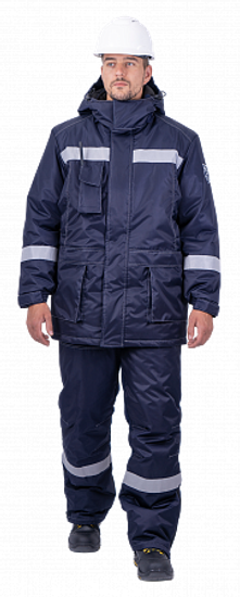 Костюм зимний "Петролеум-2" полукомбинезон (т.синий)