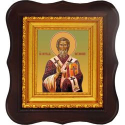 Кирилл, Катанский (Сицилийский) святитель. Икона на холсте.