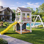 Детский домик с качелями "Прованс"
