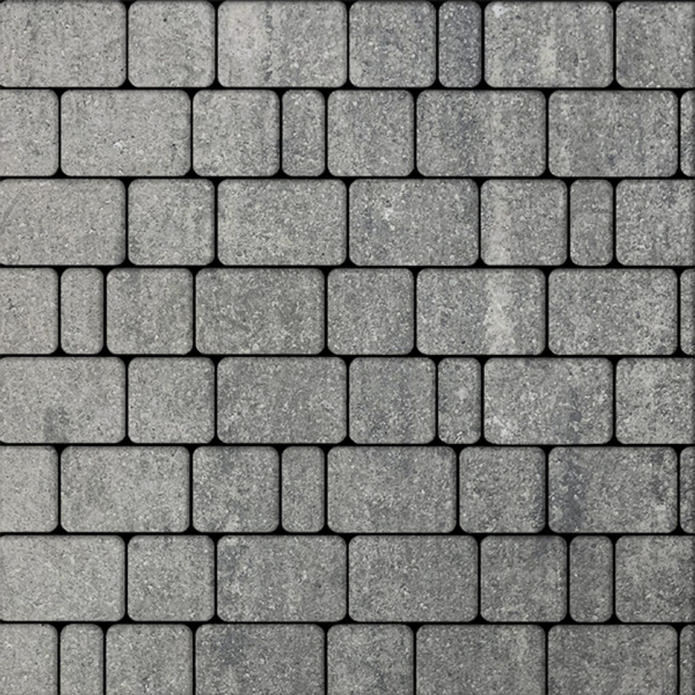 Тротуарная плитка КЛАССИКО - Искусственный камень Шунгит, комплект из 3 видов плит