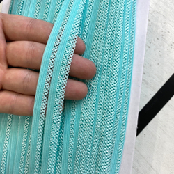 Резинка отделочная ажурная ментол 10 мм