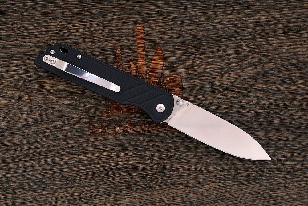 Нож складной QSP Parrot V2, клинок 80мм, сталь D2, рукоять G10 чёрный
