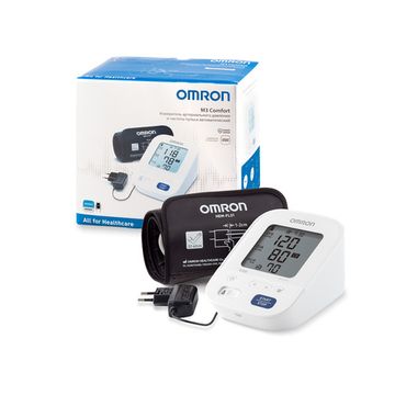 Тонометр Omron автоматический на плечо M3 Comfort, манжета Intelli Wrap 22-42 см, адаптер HEM-7155-ALRU