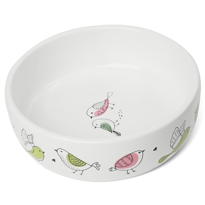 Миска керамическая "птички", 0,35л, triol