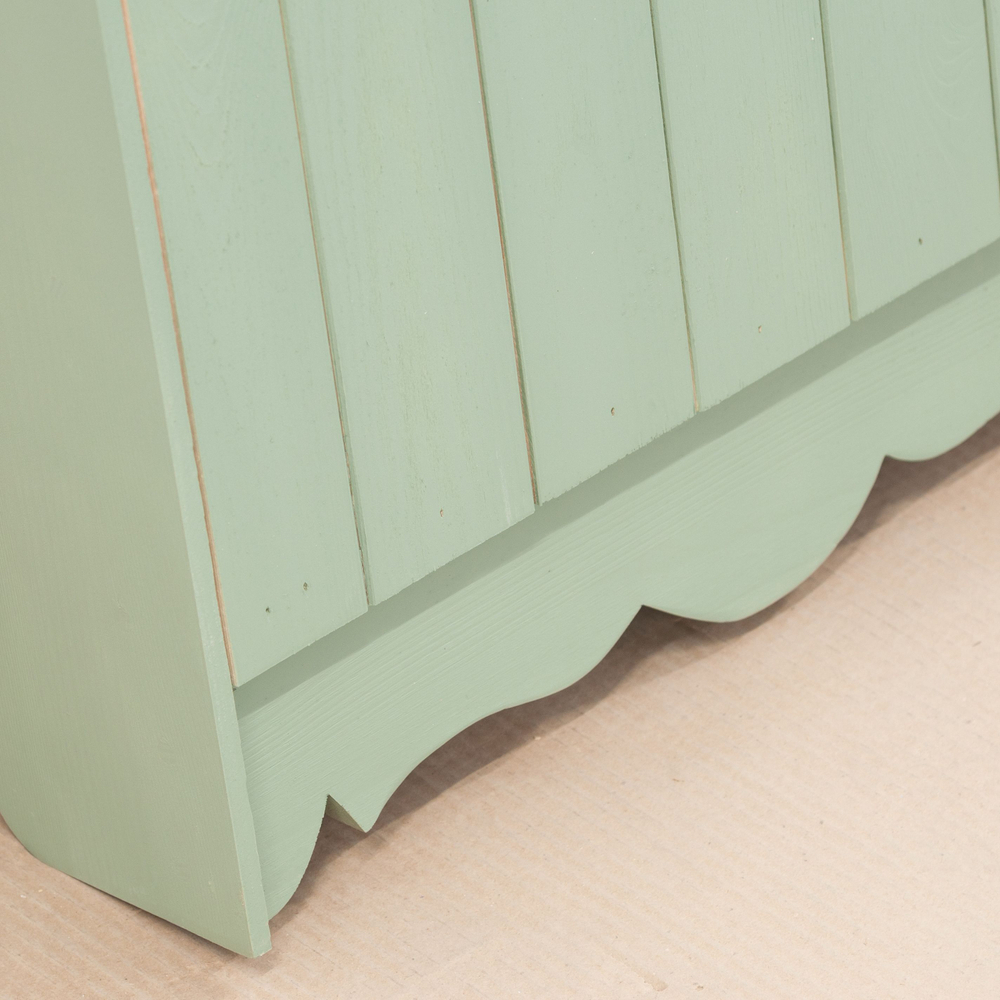 Шкаф навесной Прованс 2 двери 3 ящика для ванной и кухни из массива сосны, эвкалиптовый