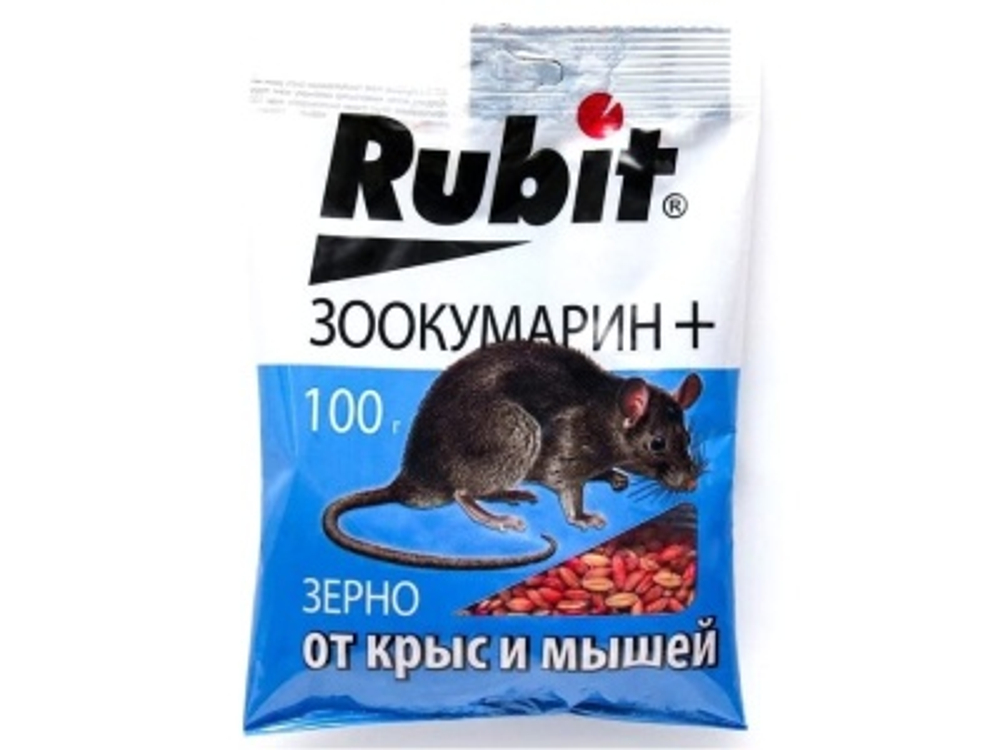 Приманка зерновая РУБИТ Зоокумарин зерно 100г (50шт/кор)