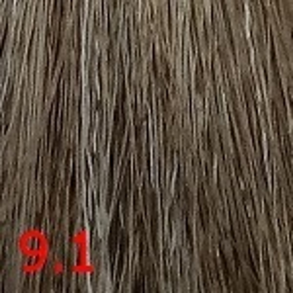 Крем-краска для волос 9.1 Светло-пепельный блондин 100мл