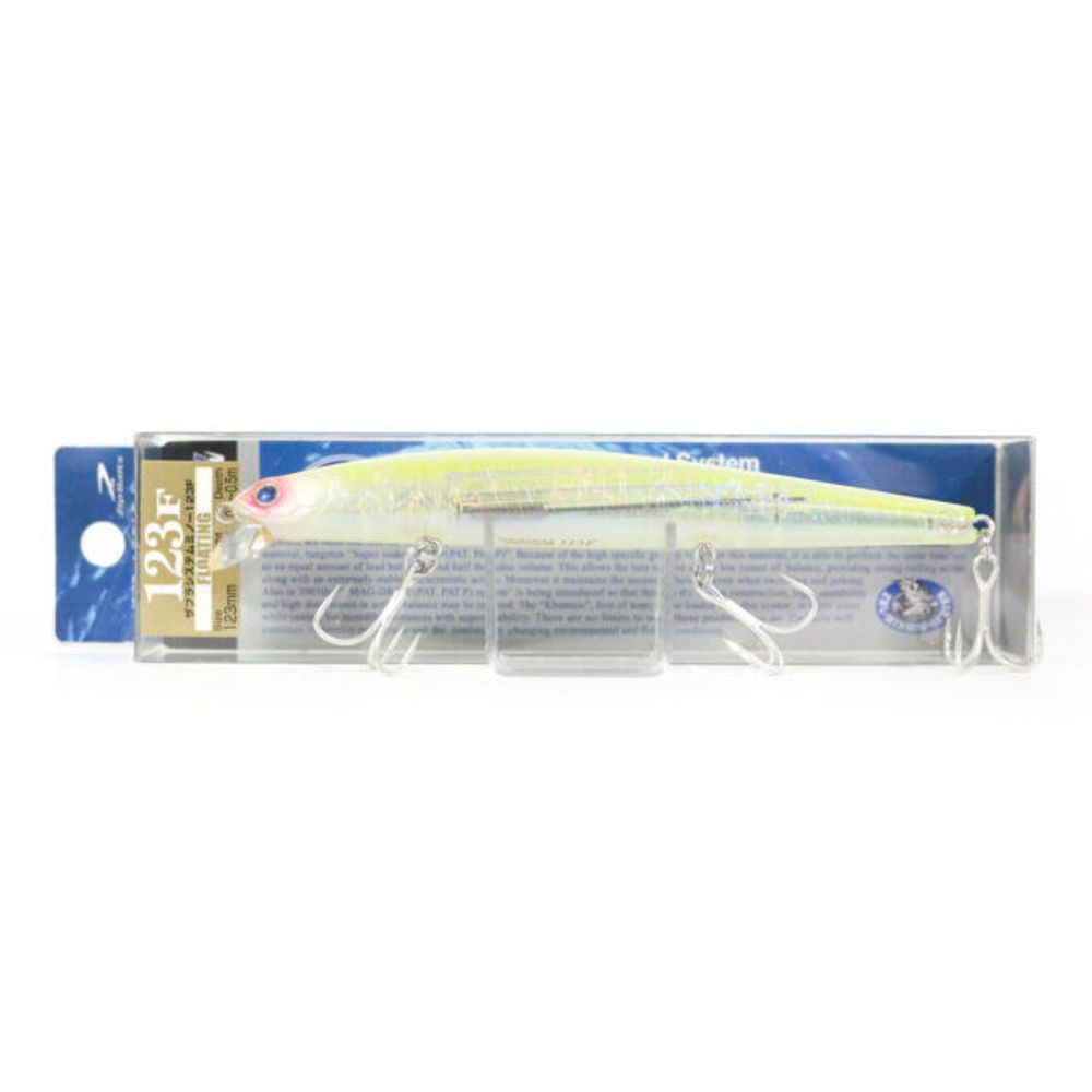 Воблер ZipBaits ZBL System Minnow 123F 721 Seethrough Mist Yellow