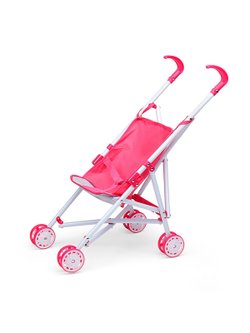 Коляска для кукол трость, прогулочная, цвет красный (H1017)
