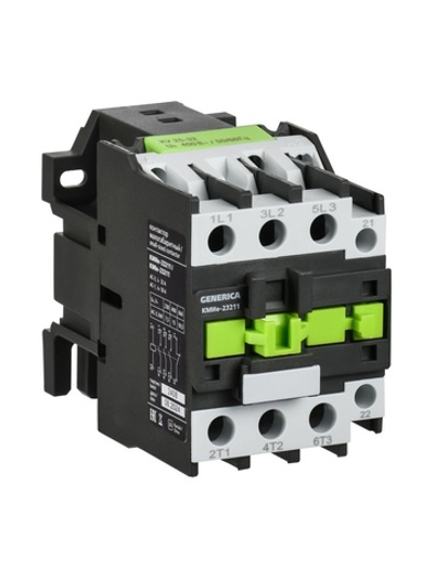 Контактор КМИе-23211 32А 230В/АС3 1НЗ GENERICA KKME21-032-230-01