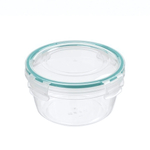 Контейнер для продуктов герметичный круглый 0,5л с замками (бесцветный)