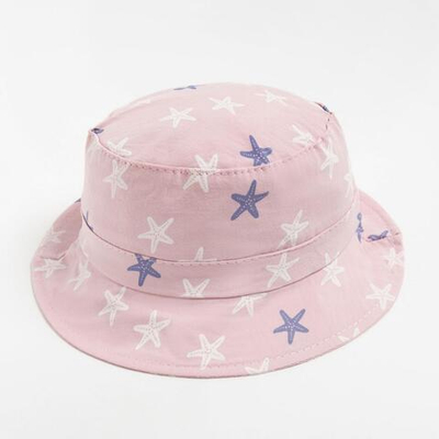 Панама детская "Морская звезда" р-р 48-49, розовый 7328882 (MINAKU)