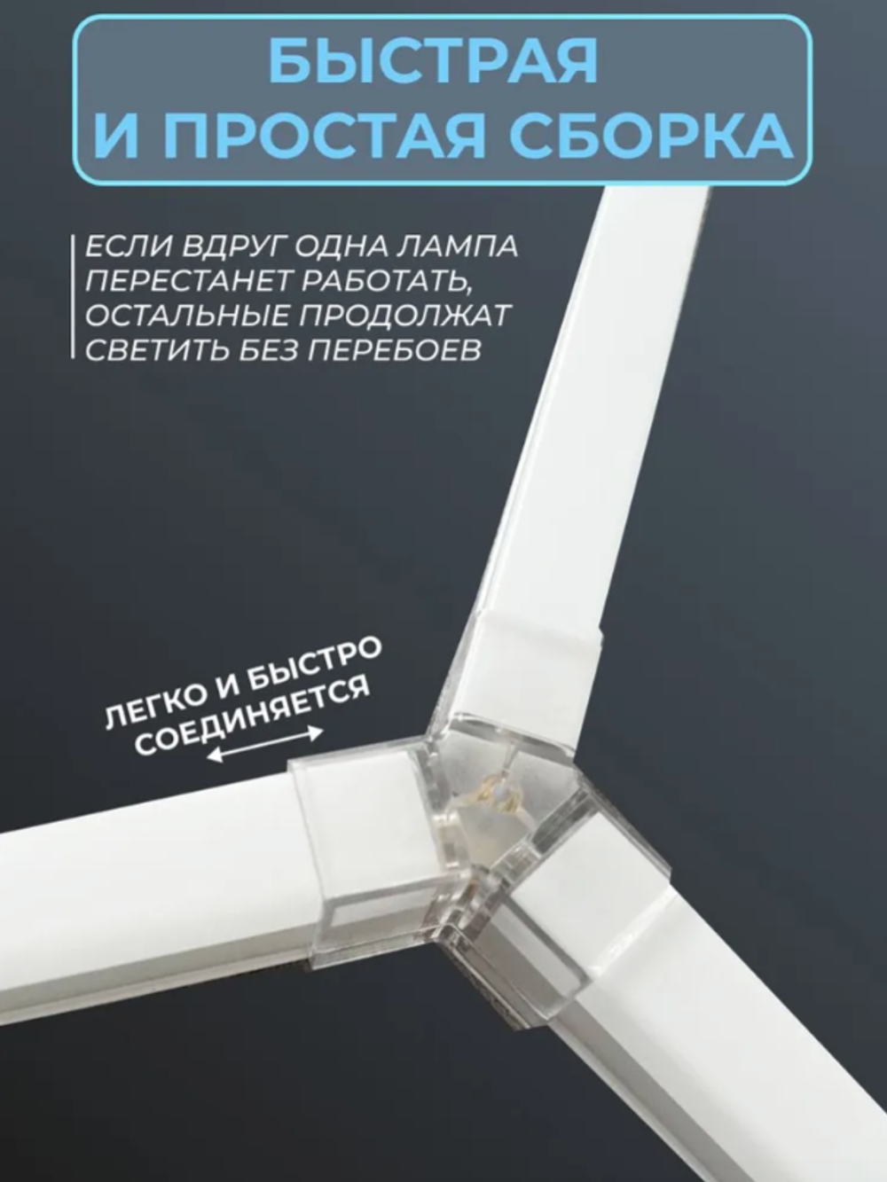 Светильник потолочный светодиодный модульный СОТЫ 400Вт 220В, комплект модульного LED освещения