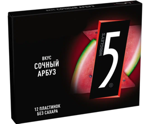 ЖЕВАТЕЛЬНАЯ РЕЗИНКА FIVE СОЧНЫЙ АРБУЗ 31,2ГР