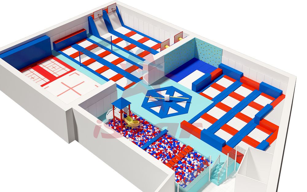 Батутный центр площадью 557/м2 - заказать у изготовителя "ЗВЕЗДА"