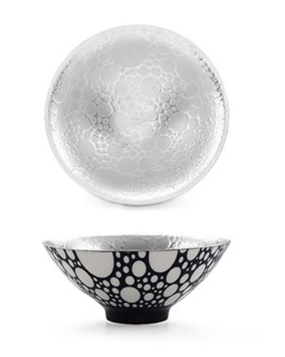 278176.2Y4 УЦЕНКА Пиала СЕРЕБРО "Пена" 80 мл d=8.5 см, h=4 см, фарфор белый