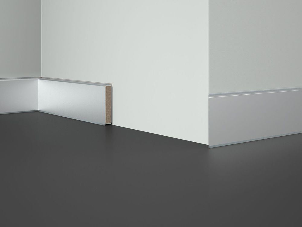 Плинтус напольный Cubu Touch & Style XL реджин, 2500x60x16 мм