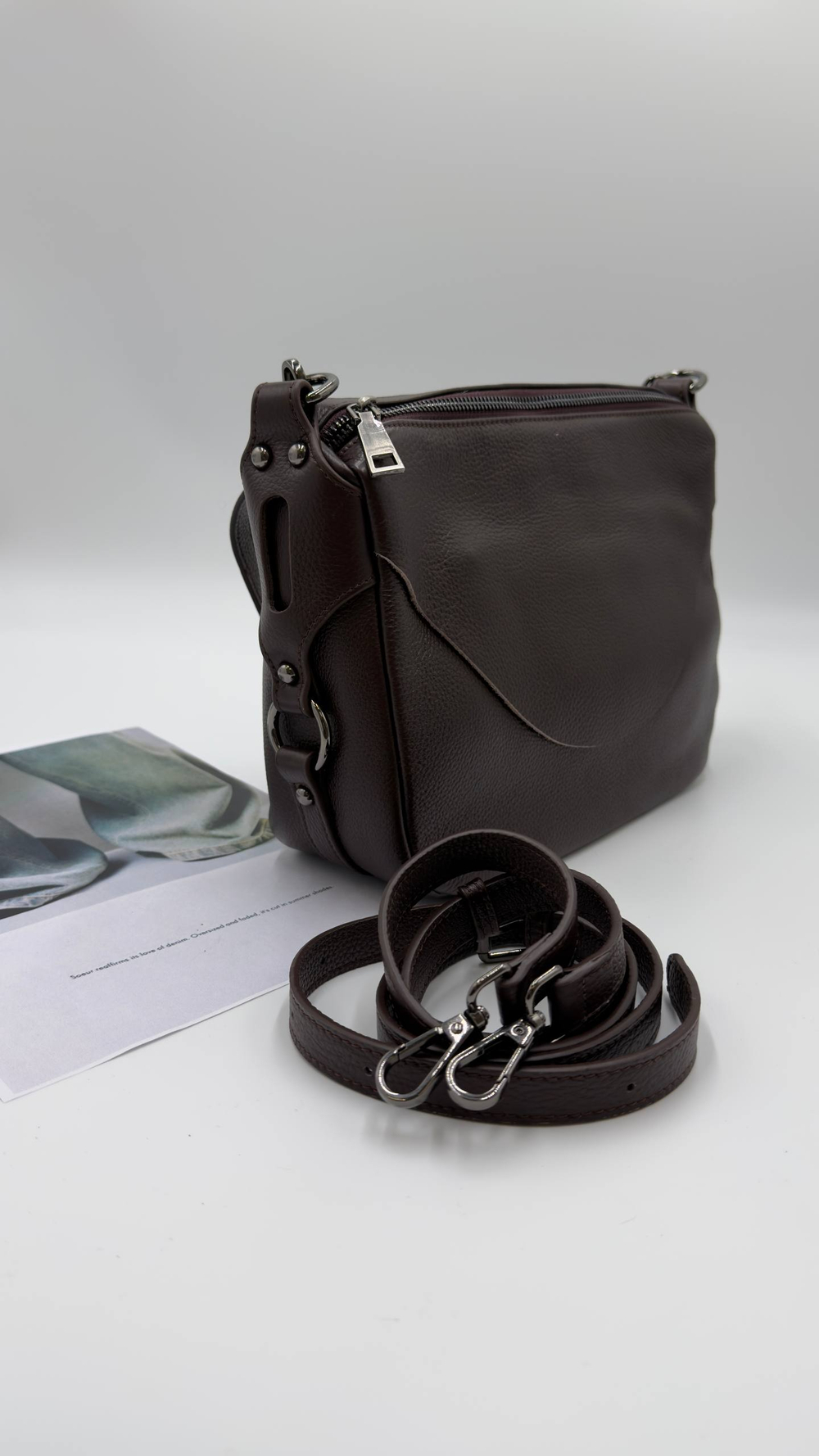 Сумка женская натуральная кожа арт. 642-2 цвет "шоколадный"