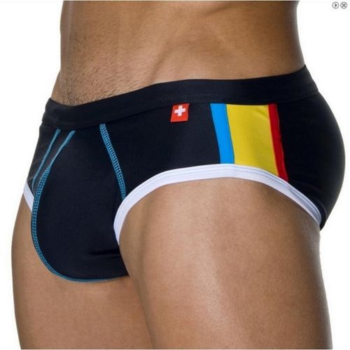 Мужские плавки брифы черные Andrew Christian Swim Brief