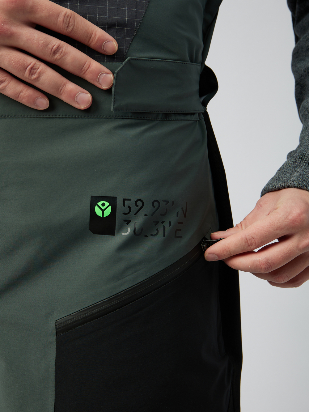 Полукомбинезон мембранный Bib Ахун (Хаки)