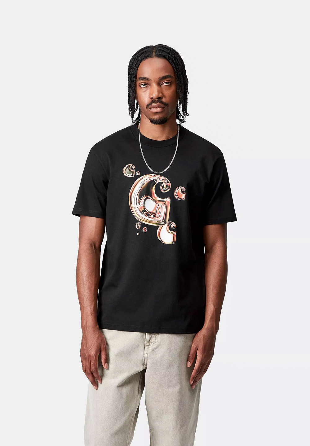Carhartt WIP SOLAR - Футболка с принтом - Чёрный