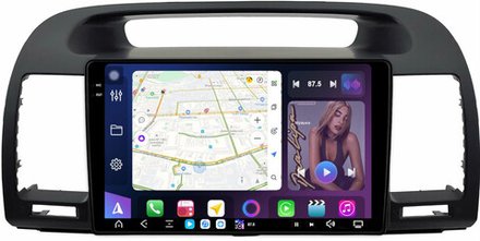 Магнитола Toyota Camry 30 2001-2006 (рамка черная) - FarCar XXL3020M монитор 9.5" 2K QLED на Android 13, TS20, 8+256Гб, CarPlay, 4G SIM-слот