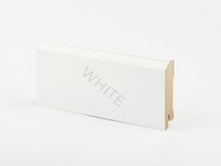 Плинтус напольный белый МДФ W28-80 мм Deartio 80x16x2050 мм