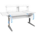 Растущая парта с задними и боковой полками Дэми СУТ 25-02-Б1Д2 (1500×880 мм)