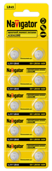 Батарейка Navigator LR45/AG9/LR936 1,5V упаковка 10шт 41604
