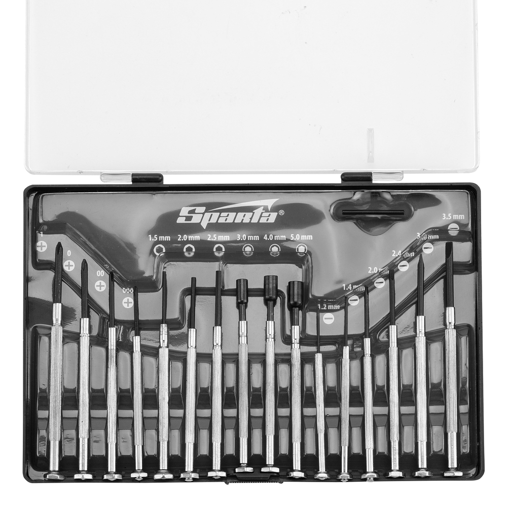 Набор отверток для точной механики, 16 шт, Sparta