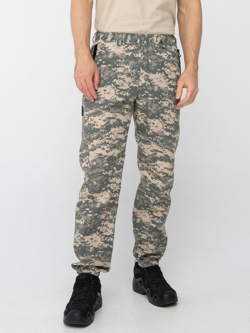 Брюки летние Стрелок ткань Смесовая (Сорочка) цвет 128/2 (светлый пиксель)