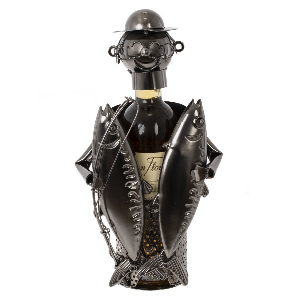 GAEM Подставка для бутылки "Рыбак", L16 W11 H21 см