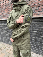 Тактический костюм горка с наколенниками и налокотниками олива