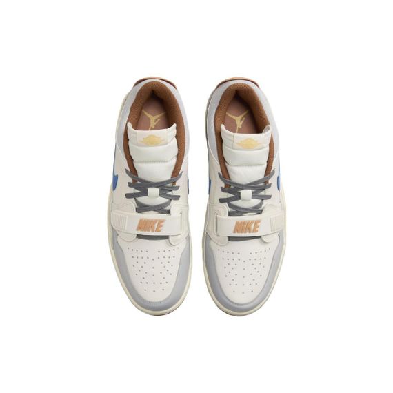 Джордан Legacy 312 Винтажные баскетбольные кроссовки Низкие Бежевые Серые Синие Мужские